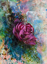 One Is Lonely | Original Abstract Floral Painting | 12 × 16