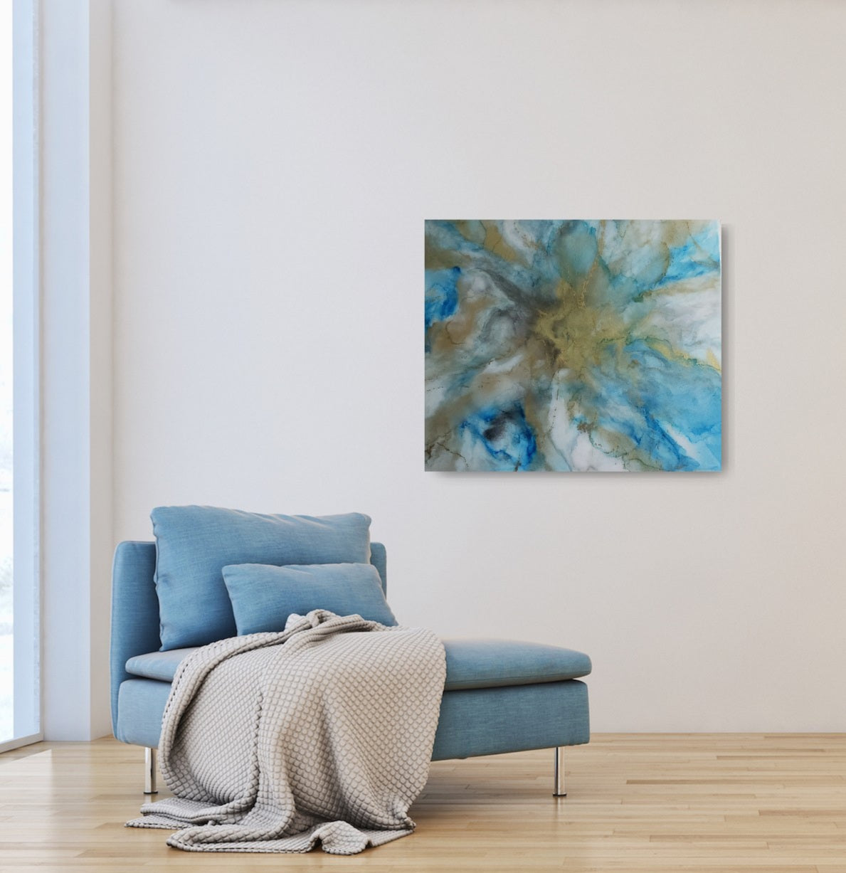 Soft Blue Abstract