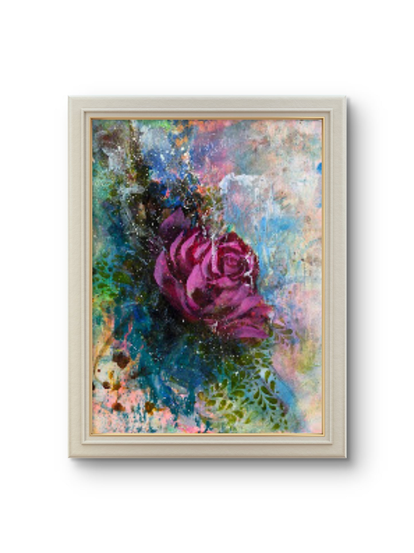 One Is Lonely | Original Abstract Floral Painting | 12 × 16