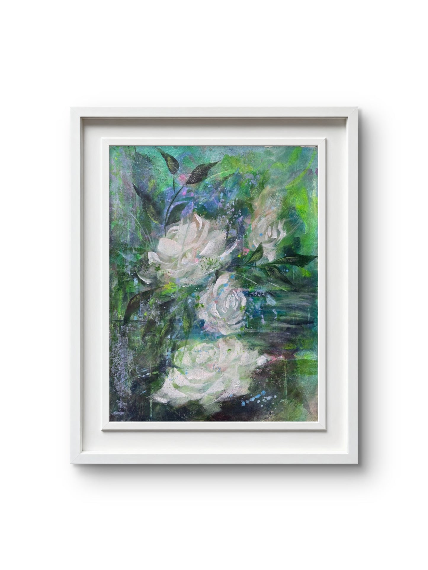 Pure Love | Original Floral Painting | 13 × 16 Approx.