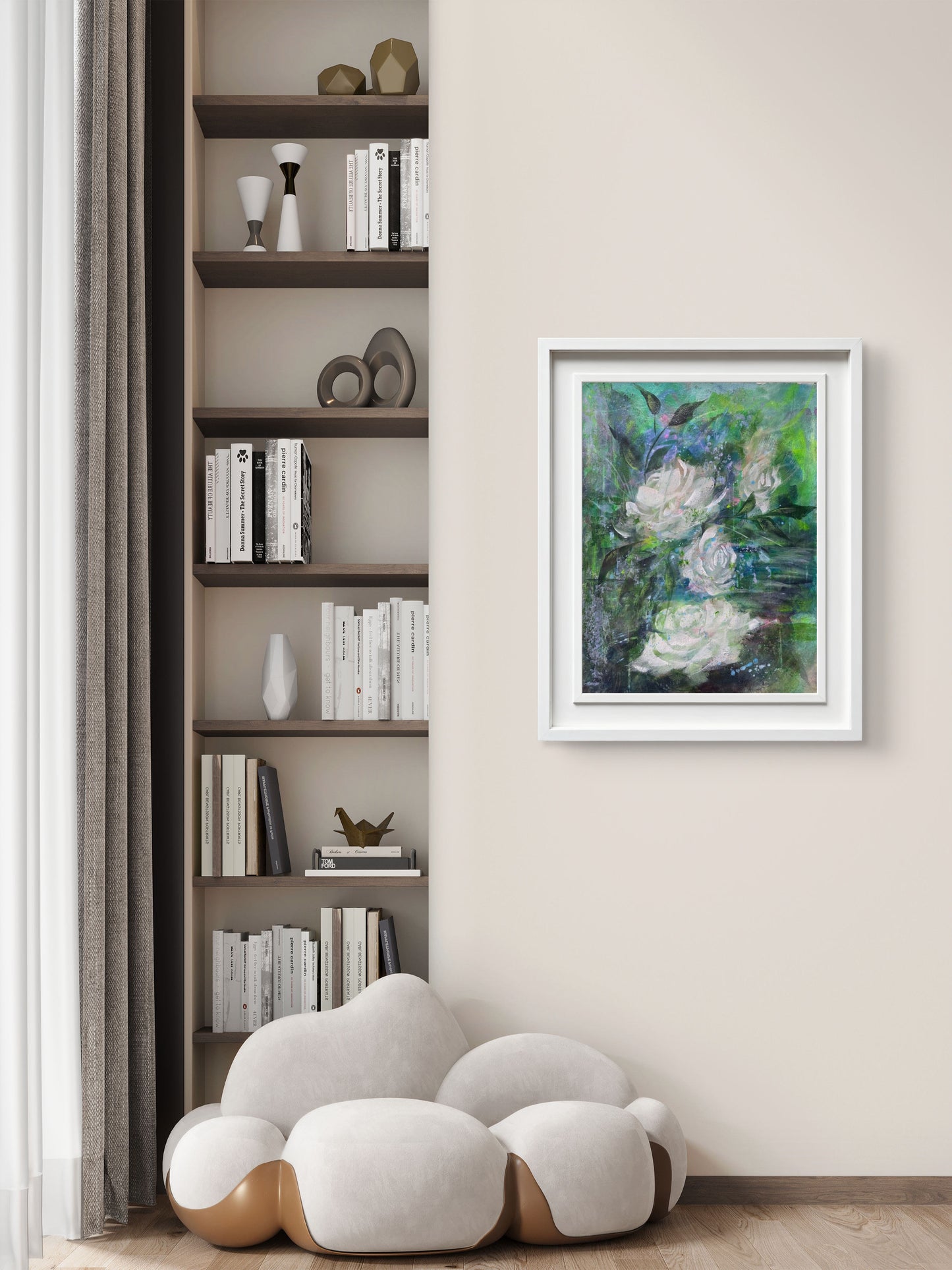 Pure Love | Original Floral Painting | 13 × 16 Approx.