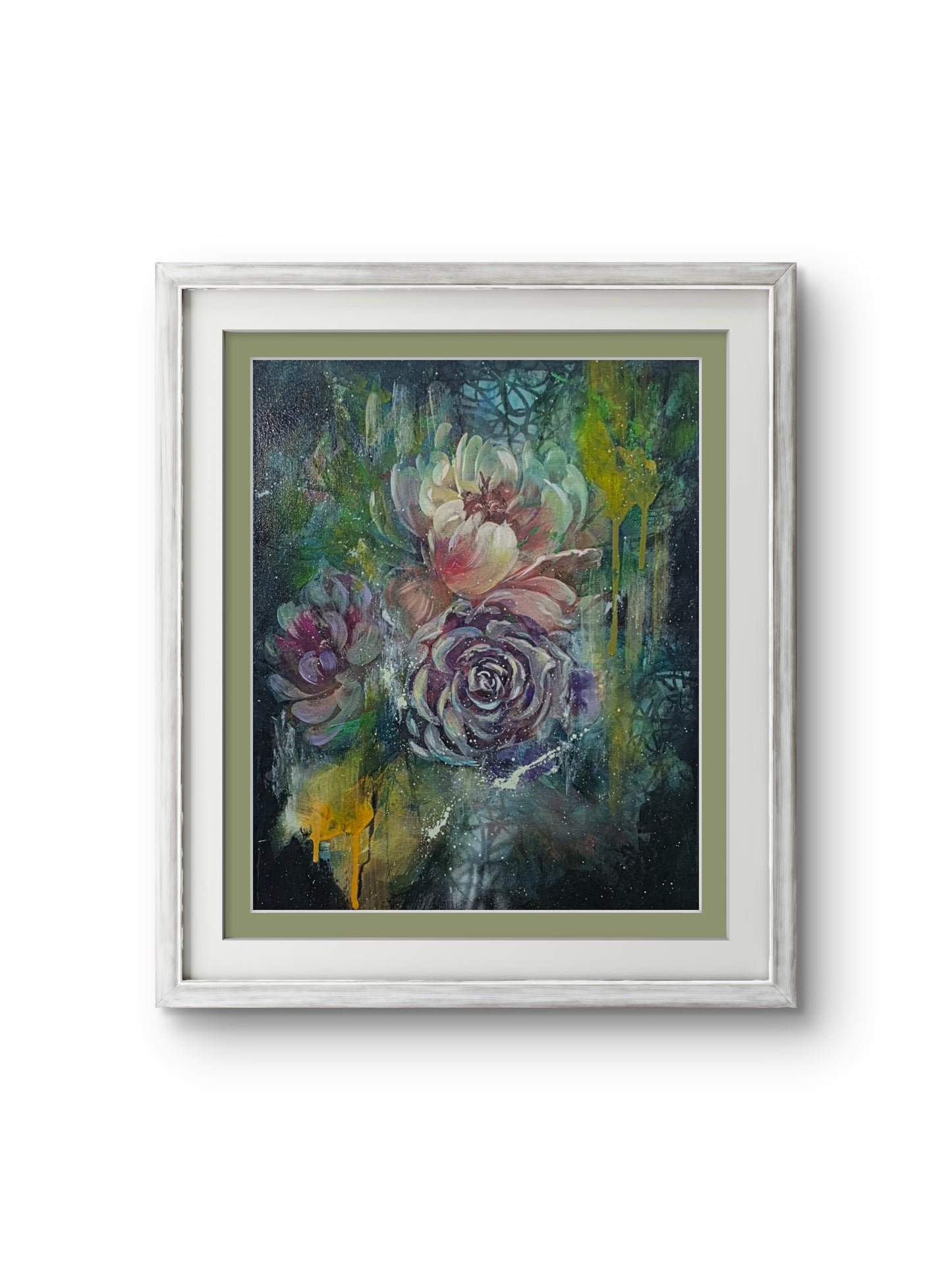 Essence of the Night | Original Floral Painting | 16 × 20