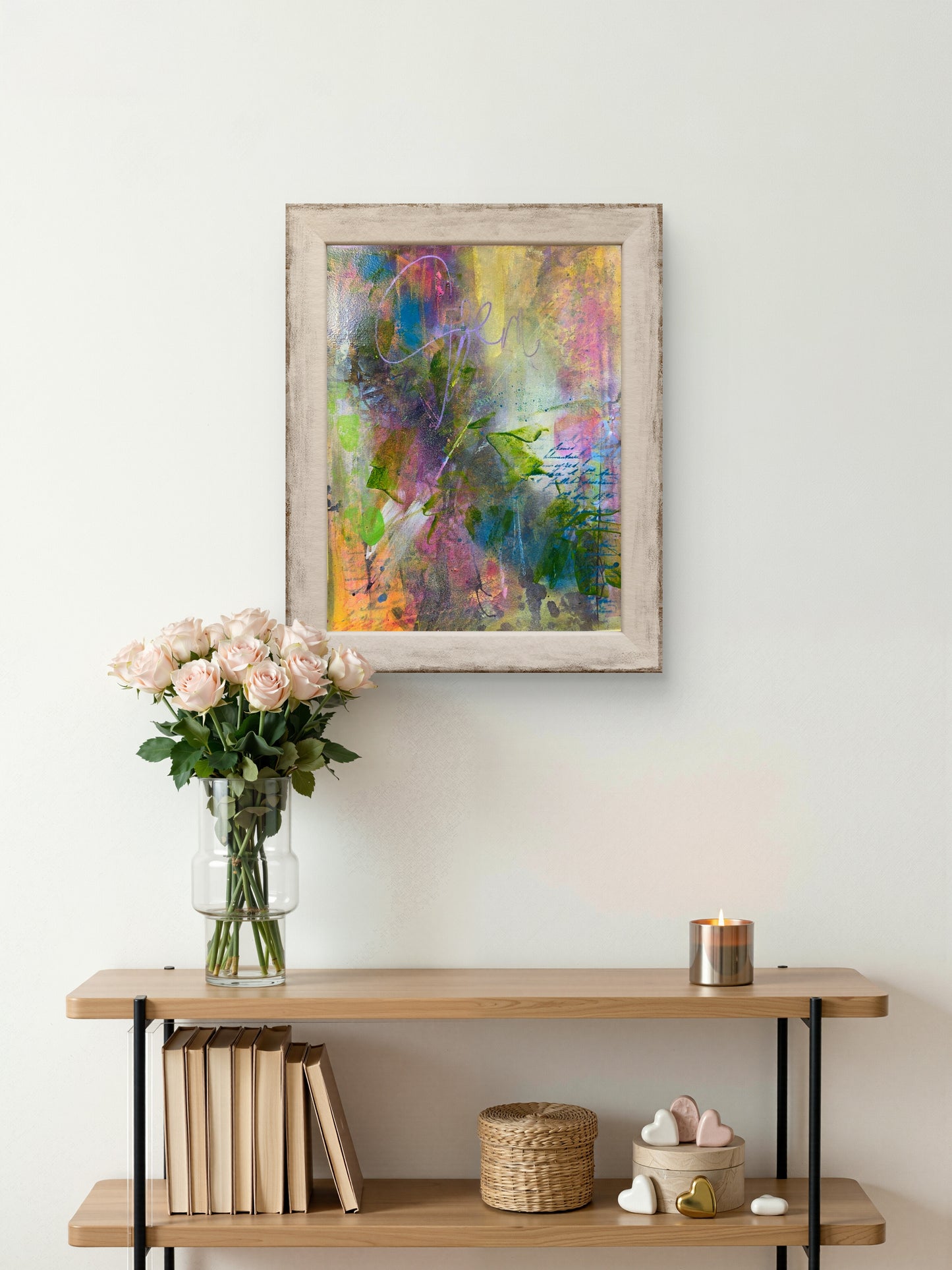 Before the Bloom I | Original Abstract Botanical Painting | 12 × 16