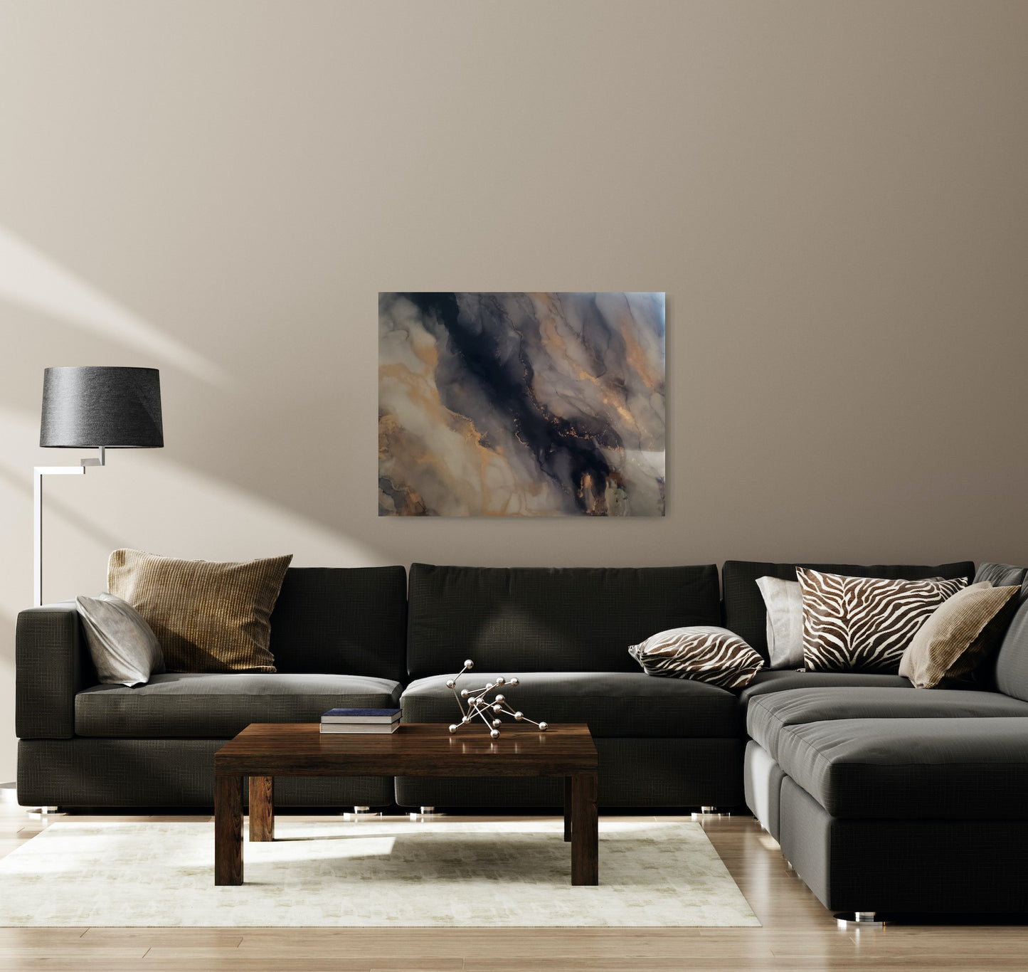 Black Marble Abstract