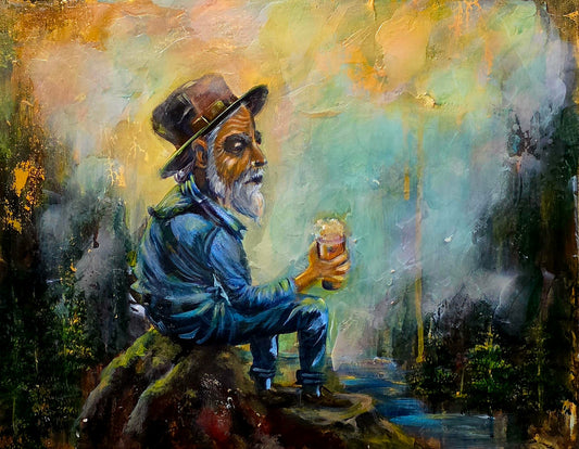 HE FINALLY REALIZED? Original Figurative Painting