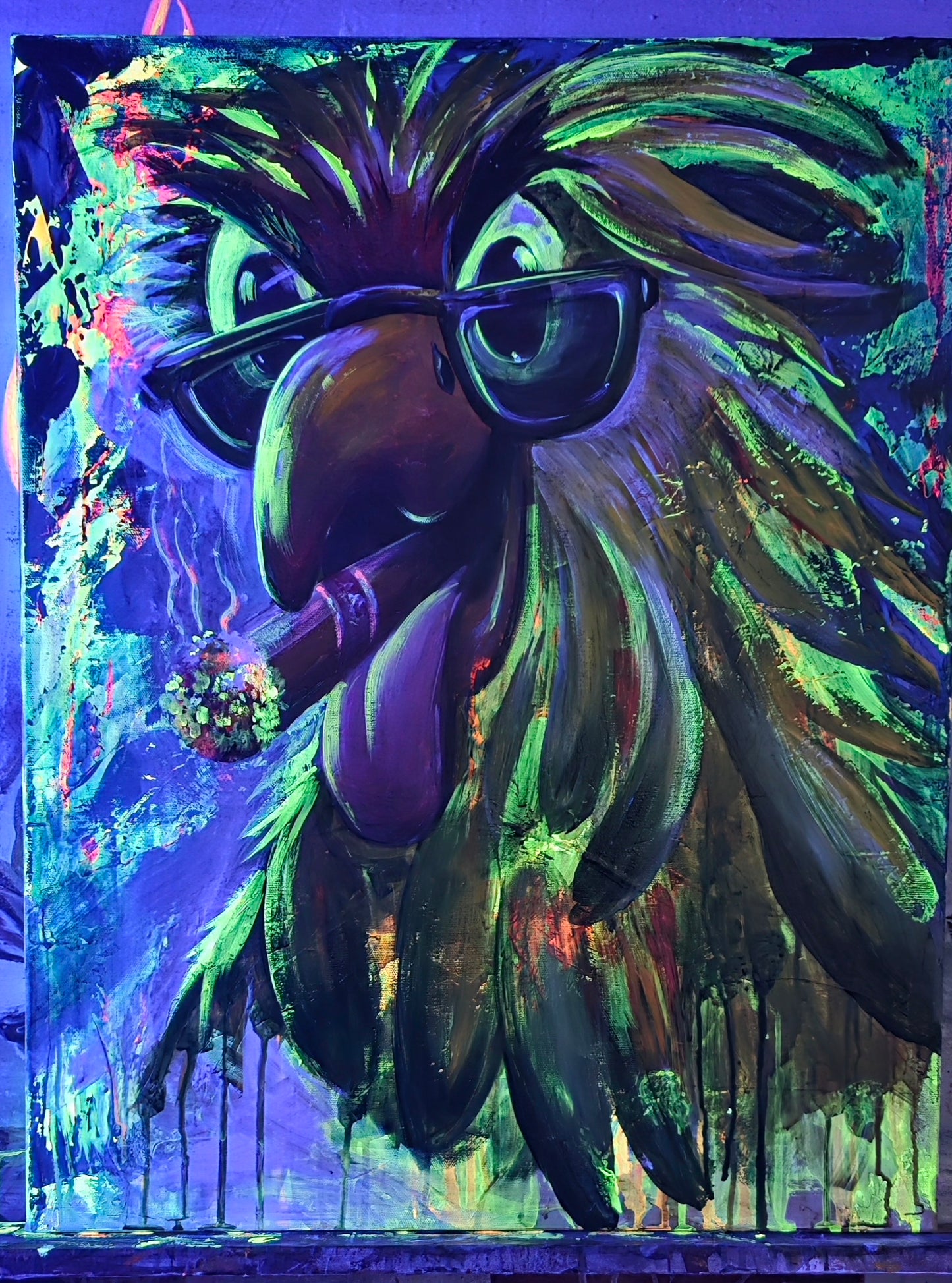 Captain Chaos | Original Cartoon Painting | 22 × 28 | Series 1 of 5