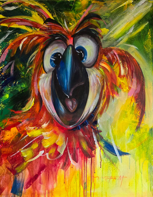 Wild Child | Original Cartoon Painting | Series 3 of 5 | 22 × 28