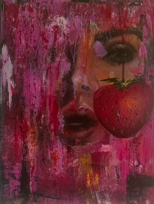 "BERRY MINE"/ ORIGINAL ACRYLIC PAINTING