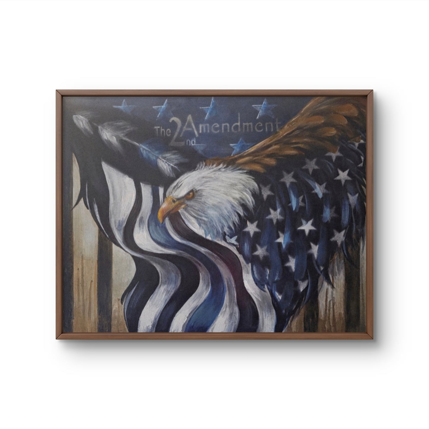 The 2nd Amendment | Original Patriotic Eagle Painting | Margie Montante