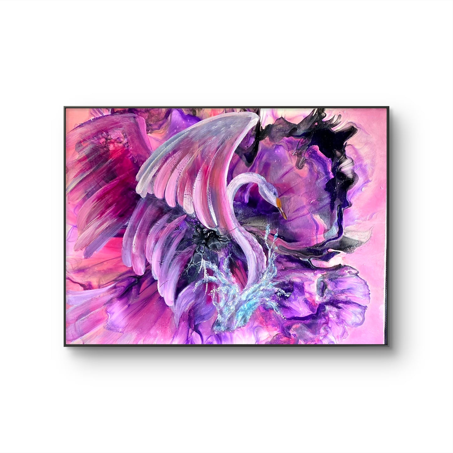 Grace in the Waters | Original Swan Painting