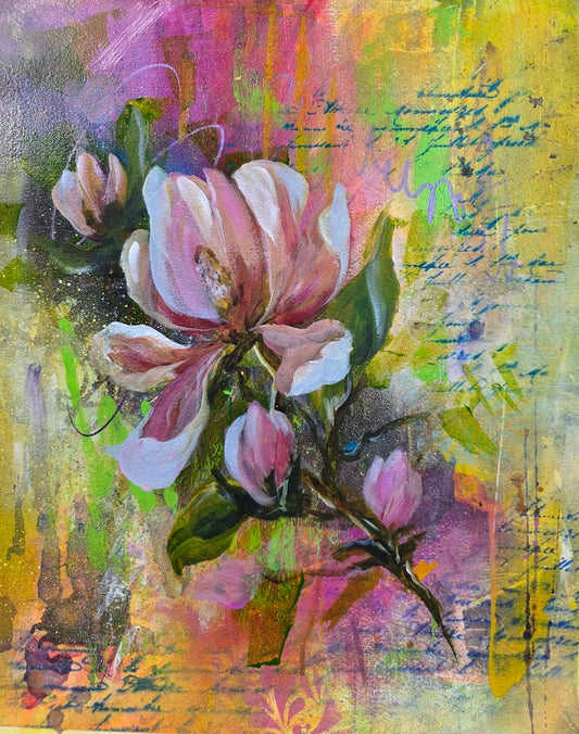 Noble | Original Magnolia Painting | Margie Montante