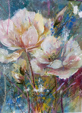 Soft With Kisses | Original Floral Painting 12x16 | Margie Montante