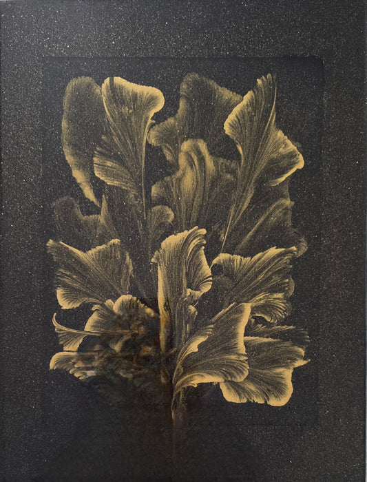 Gold Glimmery Leaves